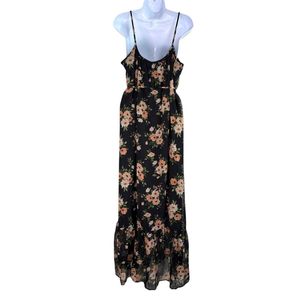 Old Navy The Occasion Floral Maxi Dress Sz L Whimsigoth Fairy Grunge Cottage - Picture 4 of 7
